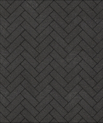 Тротуарная плитка Поревит Паркет Черный 60 мм 180х60