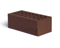Кирпич лицевой керамический «Темно-коричневый» «Дерево» пустотелый утолщенный
