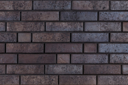 Кирпич лицевой керамический Тайга Вулканы «Черное Сокровище» пустотелый одинарный