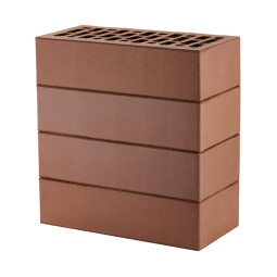 Кирпич лицевой керамический «Коричневый» пустотелый одинарный
