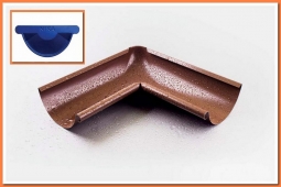 Внутренний угол желоба Nika D125х90 RAL5002 Ультрамариново-синий