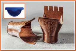 Воронка выпускная Nika D125/100 RAL5002 Ультрамариново-синий