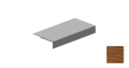 Планка аквилон Первая Кровельная (декоративно-полимерное покрытие) 2м под дуб 3D