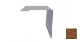 Угол наружный Первая Кровельная 75х75 (декоративно-полимерное покрытие) 3м под дуб 3D