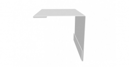 Угол наружный Первая Кровельная 115х115 (полиэстер) 2м белый