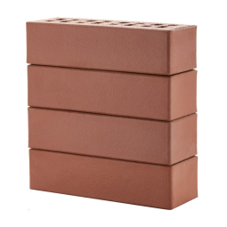 Кирпич клинкерный фасадный «Классика» «Эдинбург» темно-красный пустотелый Евро 0,7НФ