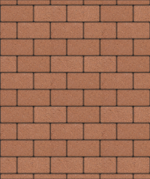 Тротуарная плитка Поревит Прямоугольник Гранит Оранжевый 200х100х40 мм