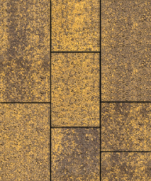 Тротуарная плитка Поревит Трио Янтарь, 60 мм