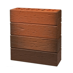 Кирпич клинкерный фасадный «Классика» «Ноттингем» «Береста» красный флеш пустотелый Евро 0,7НФ