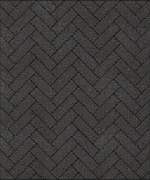 Тротуарная плитка Поревит Паркет Гранит Черный 60 мм 180х60 мм