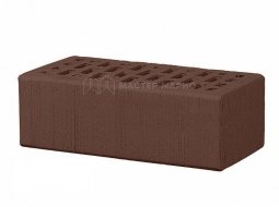 Кирпич лицевой керамический «Темный Шоколад» «Бархат» пустотелый утолщенный