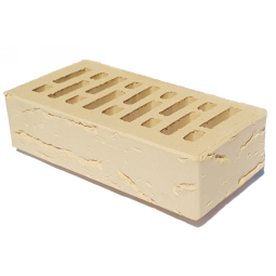 Кирпич лицевой керамический «Слоновая кость» «Кора Дуба» пустотелый одинарный