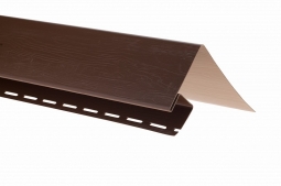 Планка околооконная Альта-Профиль Блокхаус Орех темный 3000