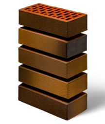 Кирпич лицевой керамический «Флэш-обжиг» «Руст» пустотелый одинарный