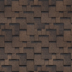 Гибкая черепица Shinglas Аккорд коричневая