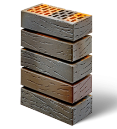 Кирпич лицевой керамический «Флэш» «Агат Антик» пустотелый утолщенный