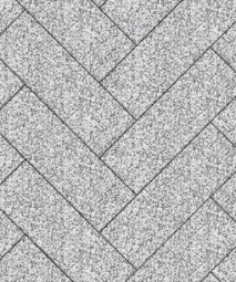 Тротуарная плитка Поревит Паркет Мрамор Белый с черным 80 мм 600х300 мм