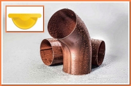 Колено трубы Nika RAL1018 Желтый