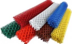 Сетка рабица d=2,8 мм, ячейка 25x25 мм, 1,5х10,0 м, с полимерным покрытием