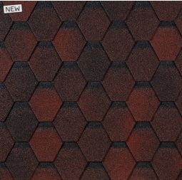 Гибкая черепица Docke Eurasia Шестигранник красный