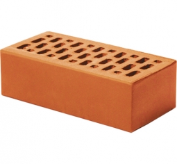 Кирпич лицевой керамический Красный пустотелый утолщенный