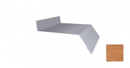 Отлив оконный Первая Кровельная 200 (декоративно-полимерное покрытие) 2м золотой орех