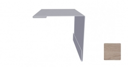 Угол наружный Первая Кровельная 75х75 (декоративно-полимерное покрытие) 2м светлый орех