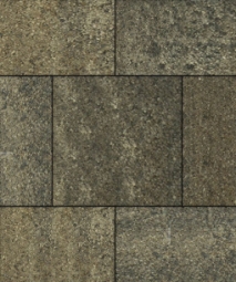 Тротуарная плитка Поревит Квадрат Старый Замок 60 мм 500х500