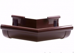 Угловой элемент желоба Технониколь (Verat) Красный (125х82 мм), 135 градусов