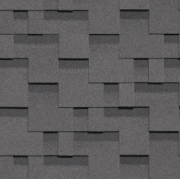 Гибкая черепица Docke Standard Тетрис серый