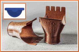 Воронка выпускная Nika D125/100 RAL5005 Синий