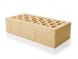 Кирпич лицевой керамический «Ваниль» «Сахара» пустотелый одинарный