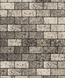 Тротуарная плитка Поревит Прямоугольник Антрацит 200х100х60 мм