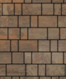 Тротуарная плитка Поревит Старый город Клен, 80 мм 3 плиты