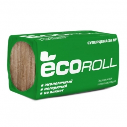 Минераловатный утеплитель Ecoroll Плюс 1230х610х100 / 8 шт