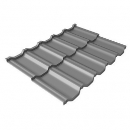 Металлочерепица Kvinta Uno Мышино-серый RAL 7005