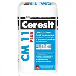 Клей Ceresit CM11 Plus для керамической плитки для внутренних/наружных работ 25 кг