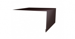 Планка откосная простая Первая Кровельная 75х150 (полиэстер) 3м шоколад