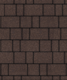 Тротуарная плитка Поревит Старый город Гранит Коричневый, 60 мм 3 плиты