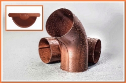 Колено трубы Nika RAL8004 Медно-коричневый
