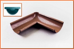 Внутренний угол желоба Nika D125х90 RAL5021 Бирюза