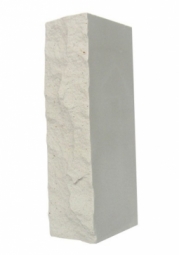 Кирпич лицевой силикатный Белый рустированный полнотелый одинарный