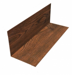 Планка угла внутреннего Металл Профиль Woodstock 0.5 мм Мореный Дуб