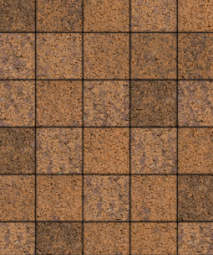 Тротуарная плитка Поревит Квадрат Гранит Арабская ночь 200х200х60 мм