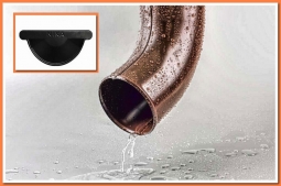 Колено сливное Nika RAL9005 Черный янтарь