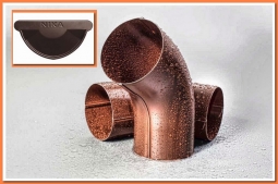 Колено трубы Nika RR-32 Темно-Коричневый