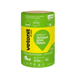 Минераловатный утеплитель Vetonit Теплый Дом Мини 8200х610х50 мм/ 2шт, 10м2