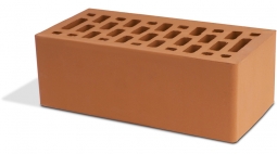 Кирпич лицевой керамический Красный пустотелый утолщенный