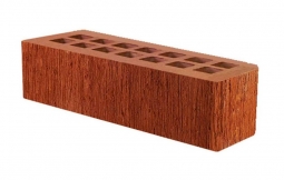 Кирпич лицевой керамический «Красный» «Бархат» пустотелый Евро 0.7НФ