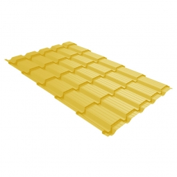 Металлочерепица Quadro Profi Желтый Цинк RAL 1018